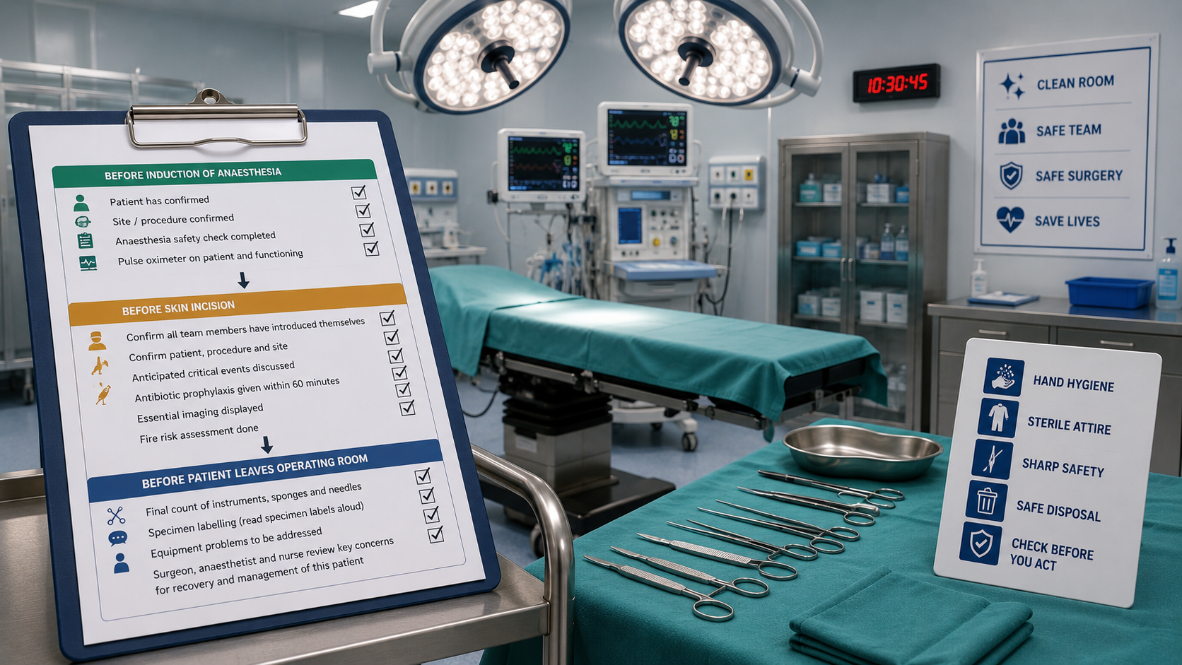 WHO Surgical Safety Checklist & OT Safety